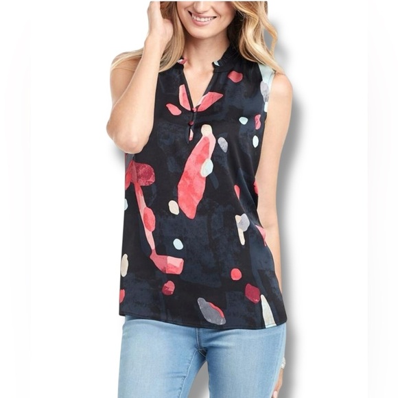 NIC+ZOE KALEIDOSCOPE TANK - XXL Black Multi - Picture 13 of 13